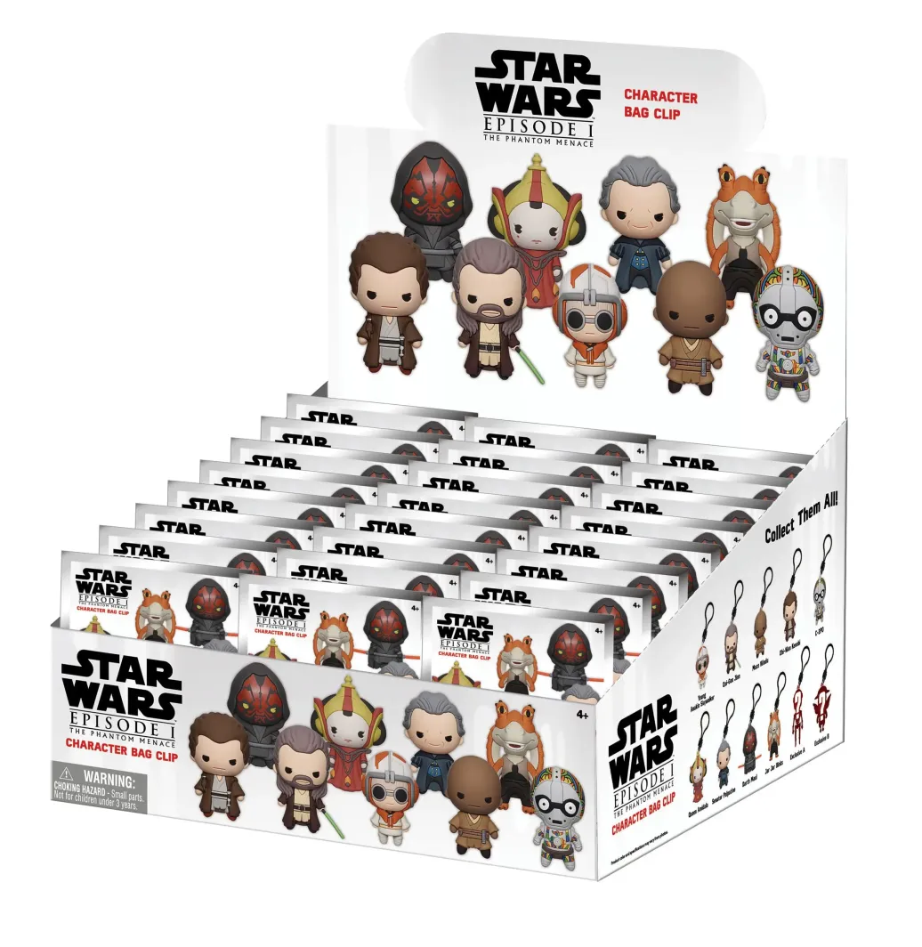 Star Wars 3D PVC-Taschenanhänger The Phantom Menace Display (24)