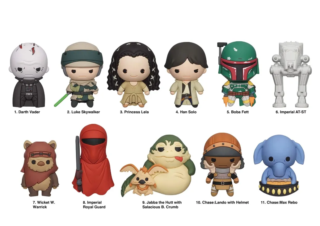 Star Wars PVC-Taschenanhänger Return of the Jedi Display (24)