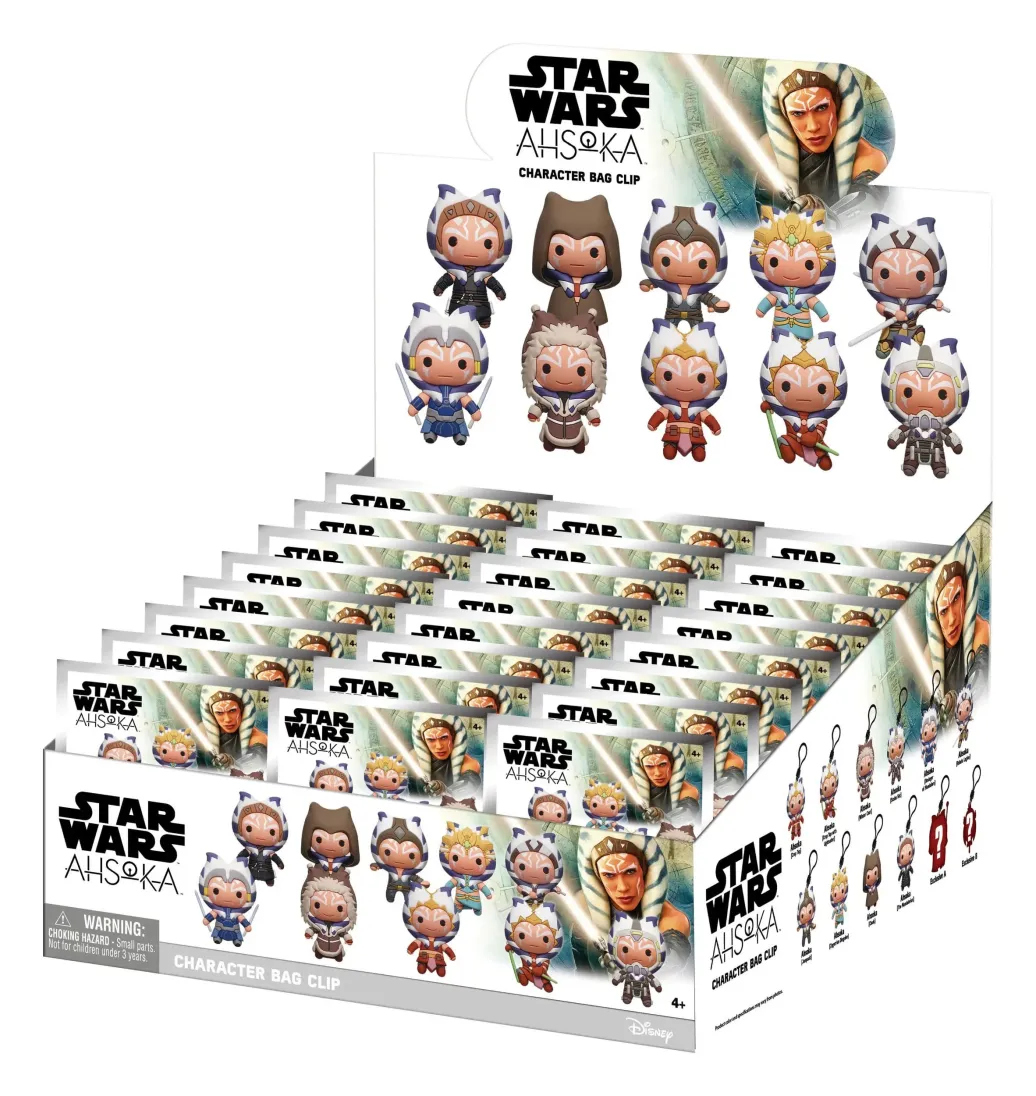 Star Wars Ahsoka 3D PVC-Taschenanhänger Serie 1 Blind Bag Display (24)