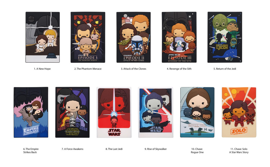 Star Wars 3D PVC-Taschenanhänger Posters Series 7 Display (24)