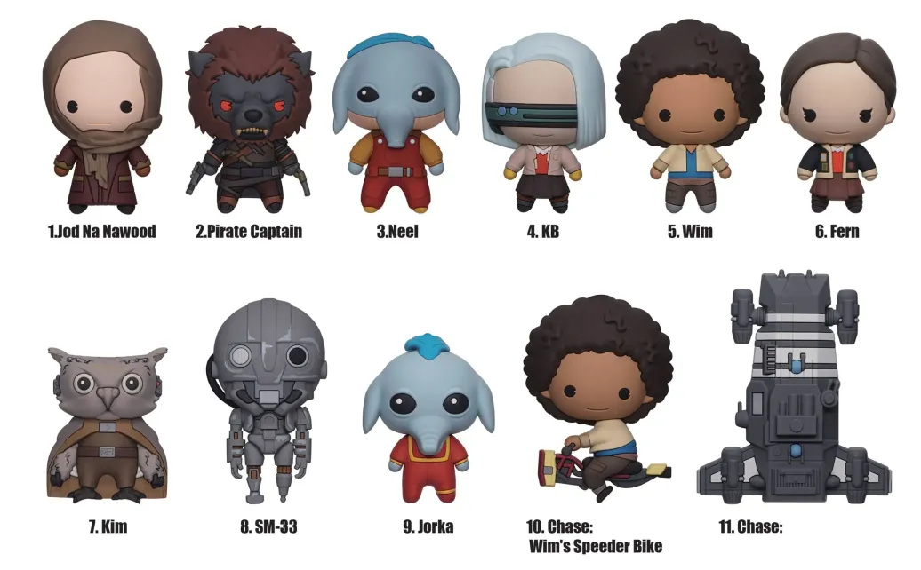 Star Wars 3D PVC-Taschenanhänger Skeleton Crew Display (24)