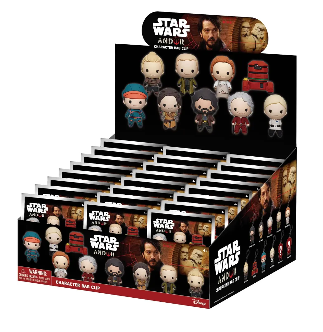 Star Wars 3D PVC-Taschenanhänger Andor Display (24)