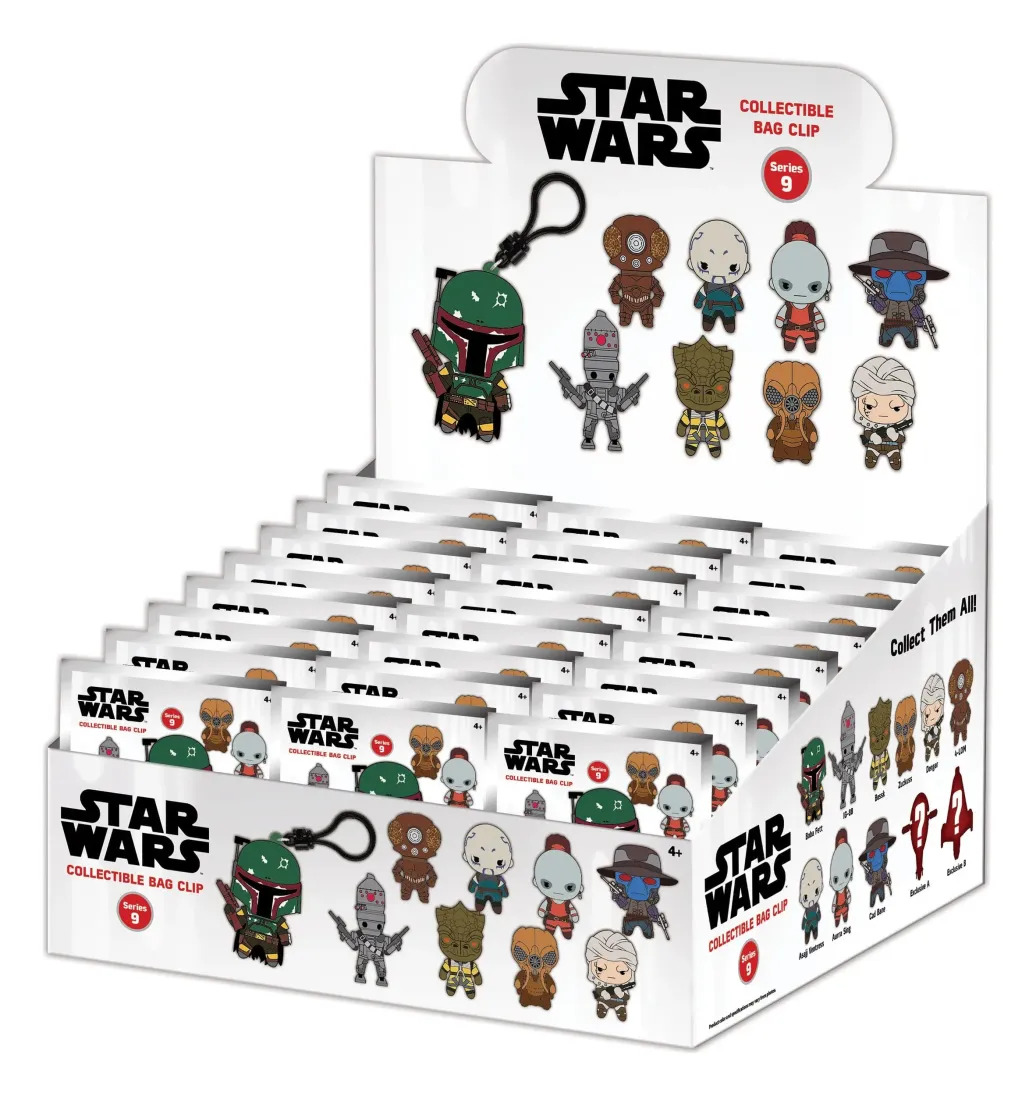 Star Wars Most Wanted Bounty Hunters 3D PVC-Taschenanhänger Serie 1 Display (24)