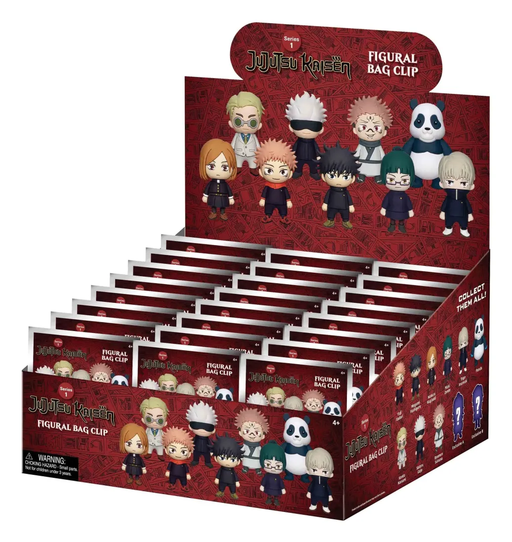 Jujutsu Kaisen 3D PVC-Taschenanhänger Serie 1 Display (24)