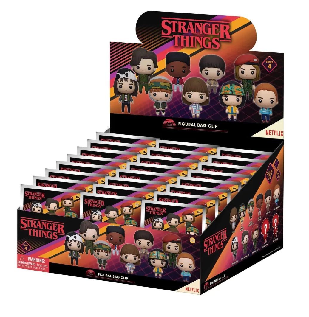 Stranger Things 3D PVC-Taschenanhänger Series 4 Display (24)