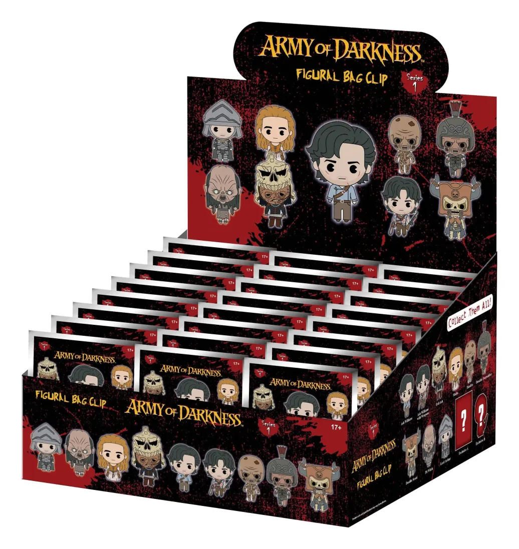 Army of Darkness 3D PVC-Taschenanhänger Serie 1 Blind Bag Display (24)