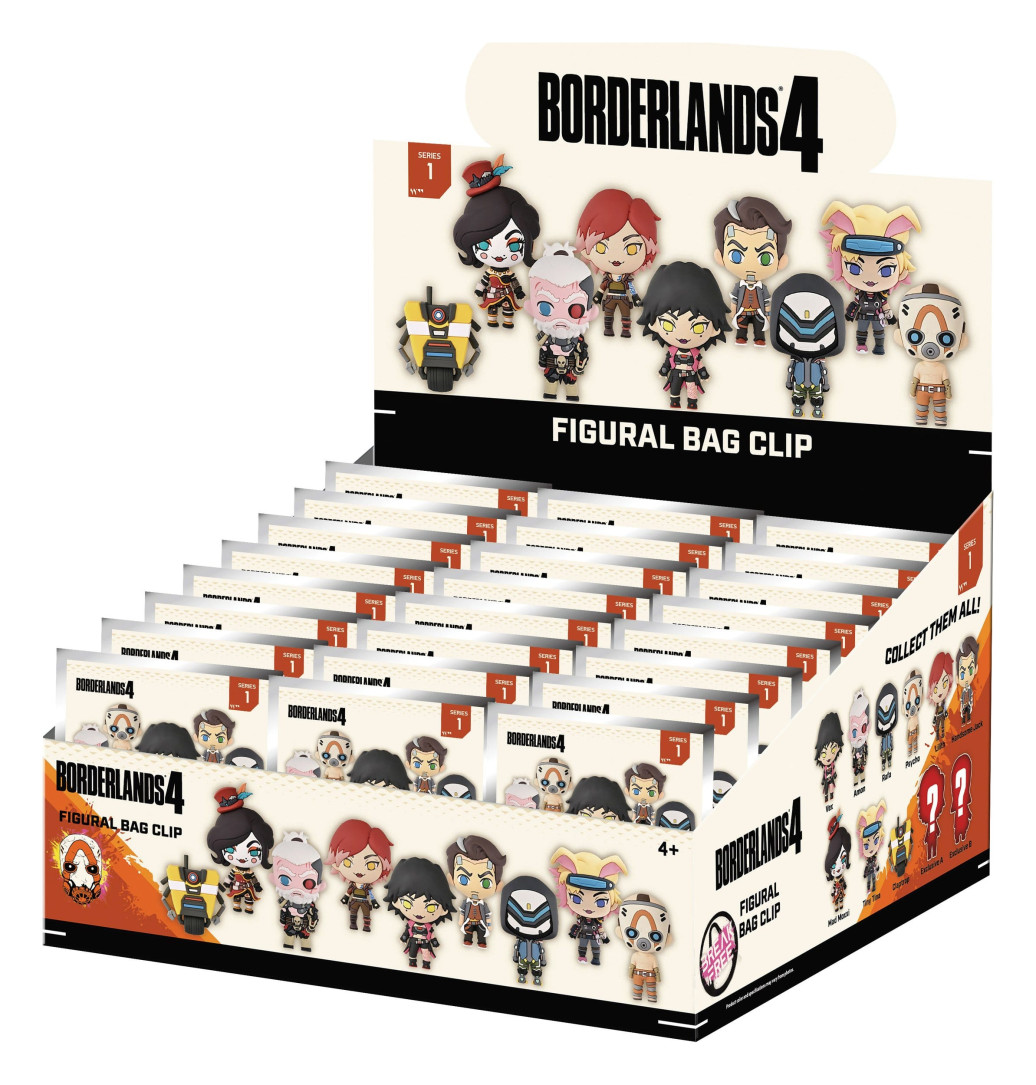 Borderlands 3D PVC-Taschenanhänger Serie 1 Blind Bag Display (24)