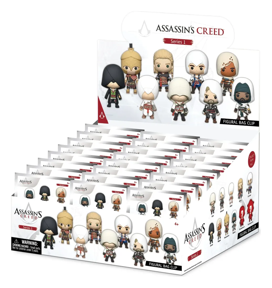 Assassin's Creed 3D Schaumstoff-Taschenanhänger Serie 1 Display (24)