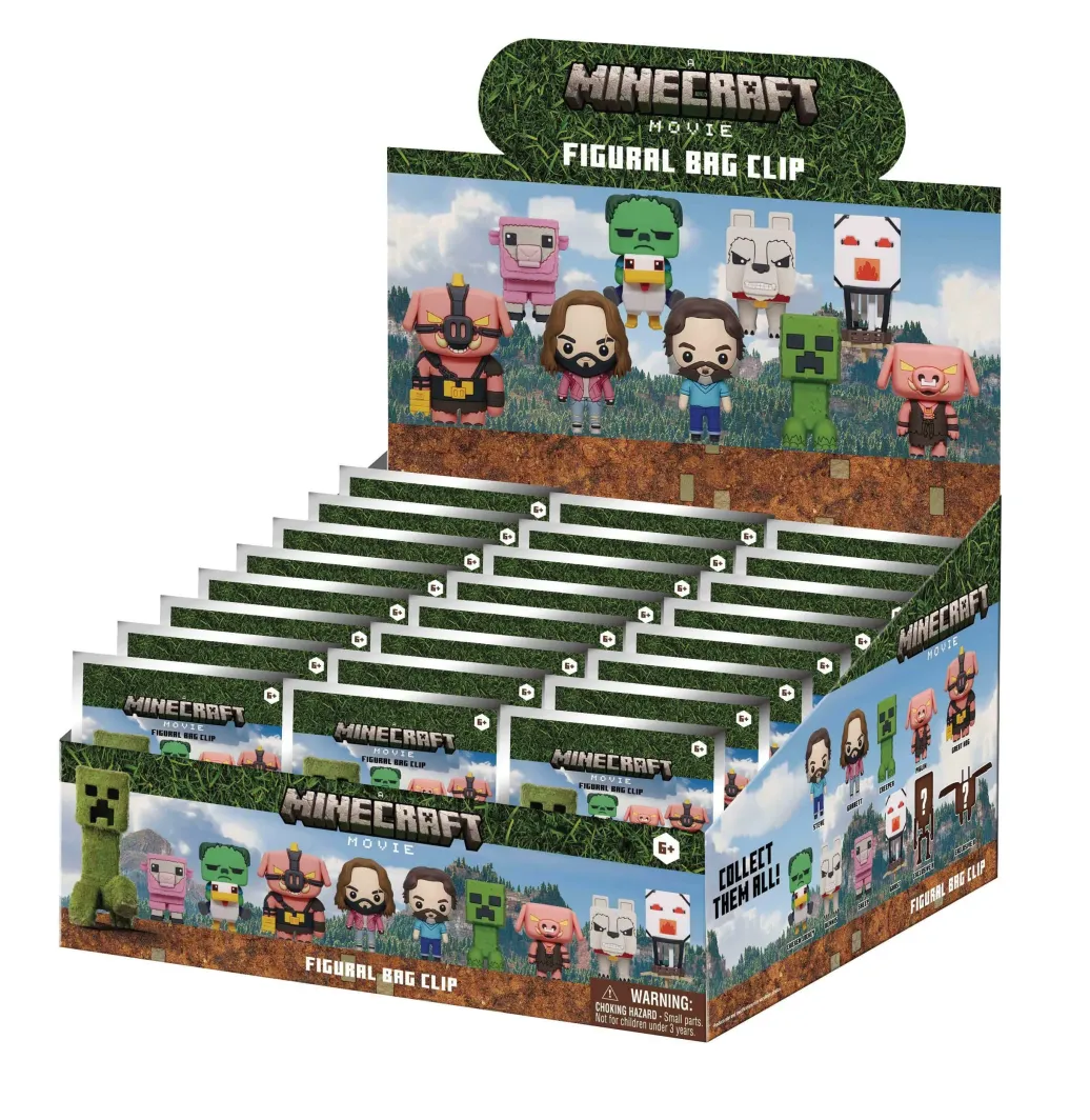 Minecraft 3D PVC-Taschenanhänger Serie 1 Display (24)