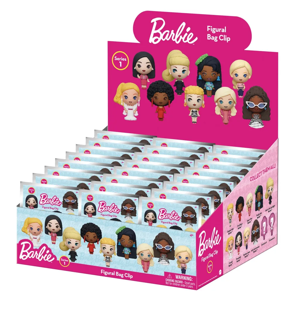 Barbie 3D PVC-Taschenanhänger Serie 1 Display (24)