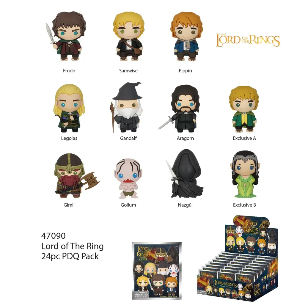 Lord of The Ring PVC-Taschenanhänger Display (24)