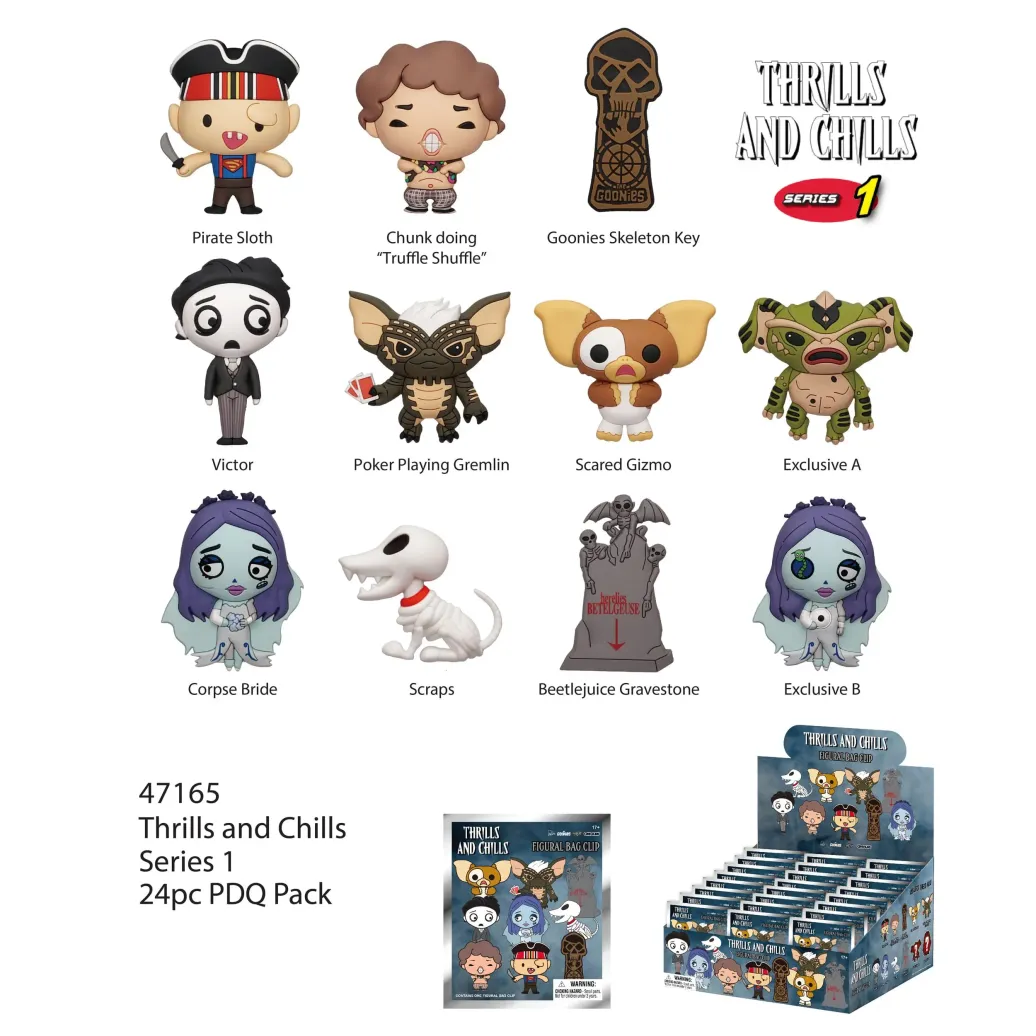 Thrills and Chills PVC-Taschenanhänger Serie 1 Display (24)