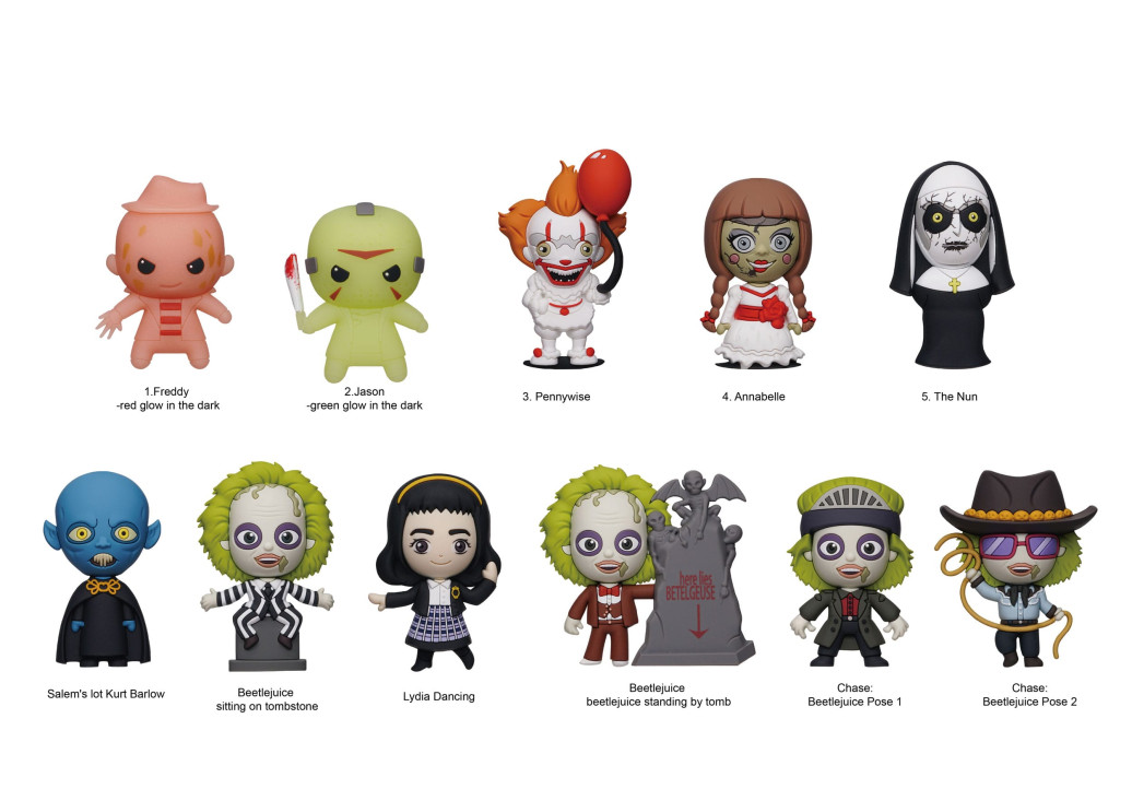 Warner Brothers PVC-Taschenanhänger Horror Series 8 Display (24)