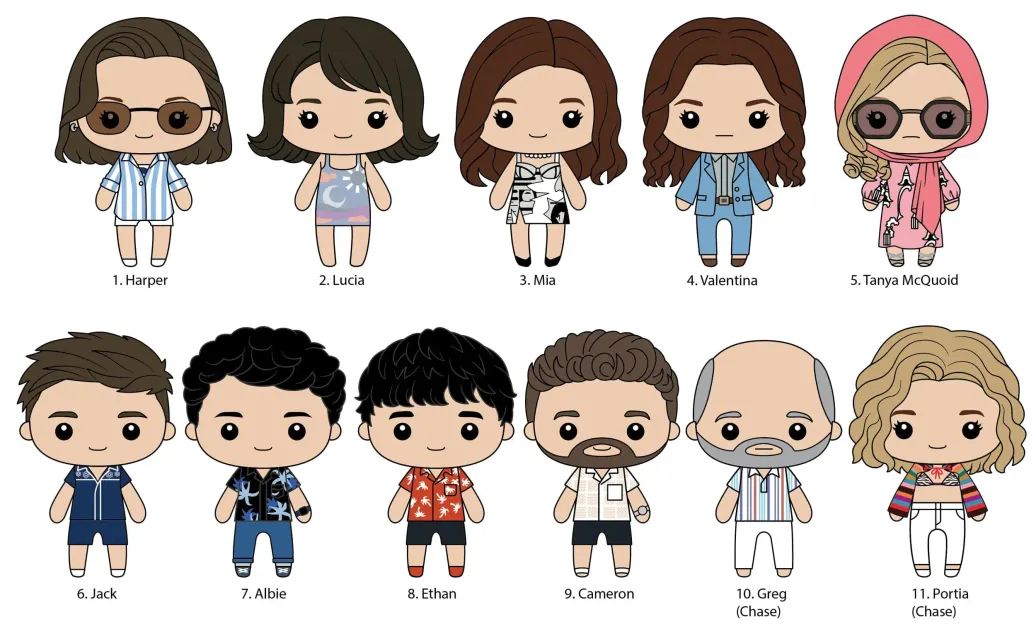 White Lotus 3D PVC-Taschenanhänger Series 1 Display (24)