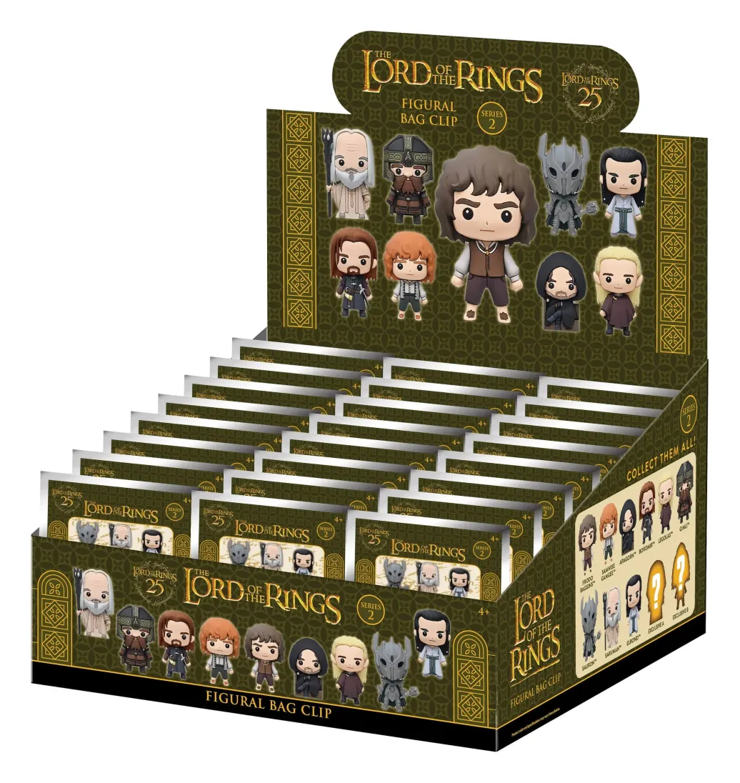 Der Herr der Ringe 3D Schaumstoff-Taschenanhänger Serie 2 Display (24)