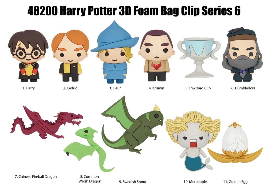 Harry Potter 3D PVC-Taschenanhänger Series 6 Display (24) 