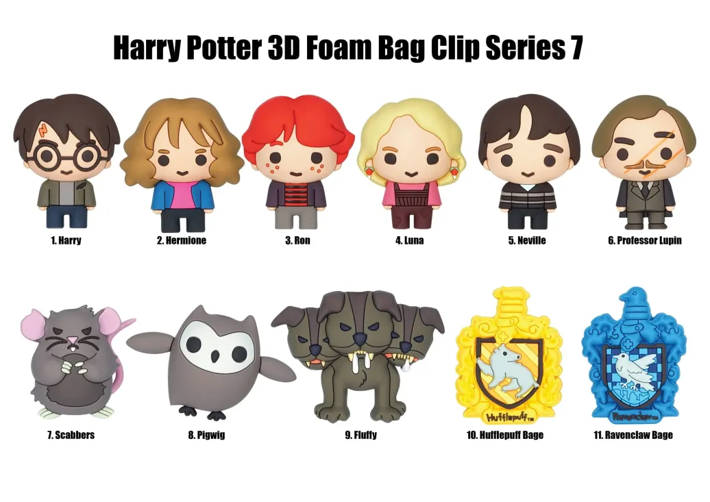 Harry Potter 3D PVC-Taschenanhänger Series 7 Display (24)