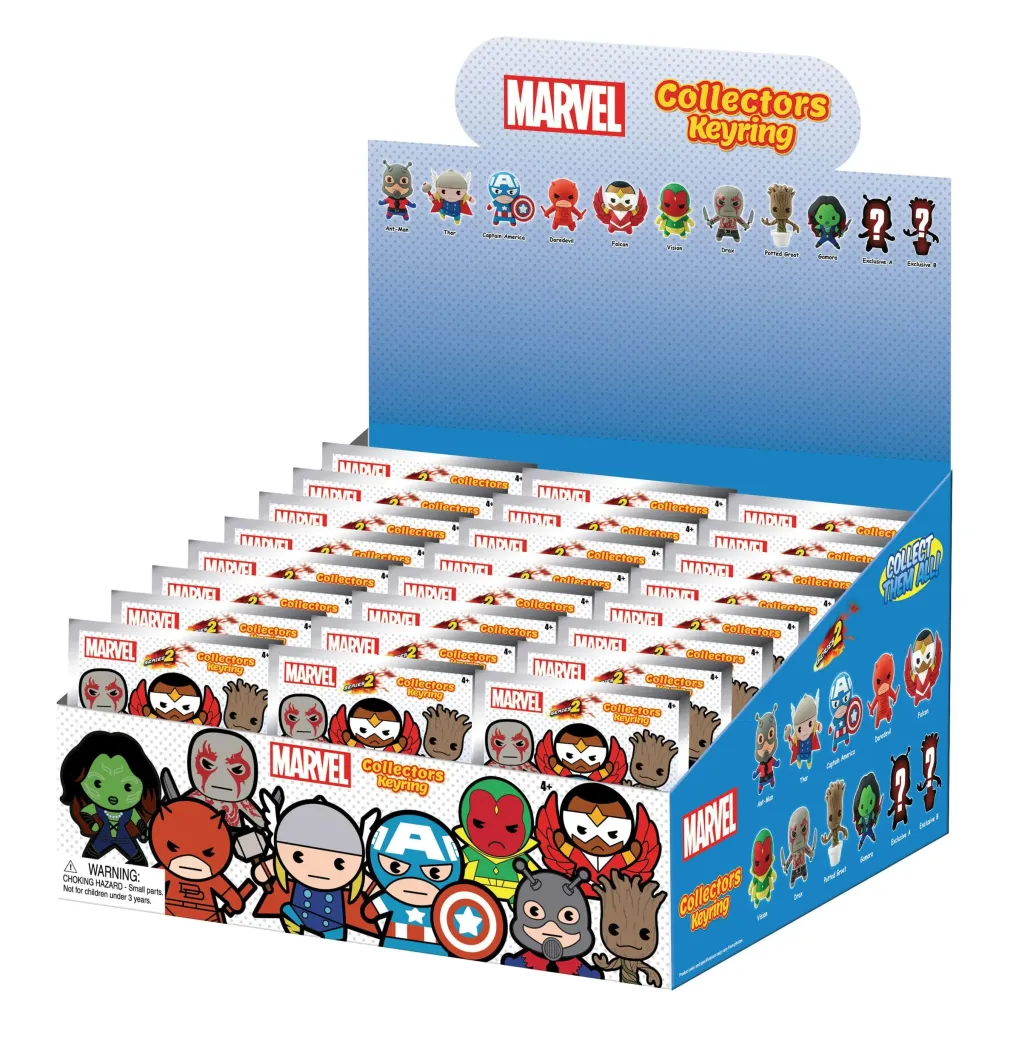 Marvel 3D PVC-Taschenanhänger Series 2 Display (24)