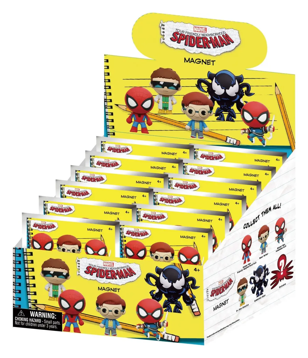 Spider-Man Magnete Blind Pack Display (12) 