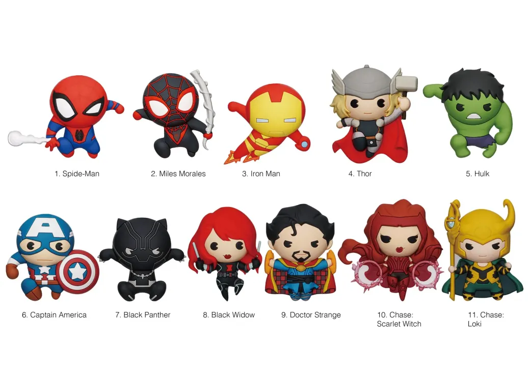 Marvel PVC-Taschenanhänger Classics Display (24)