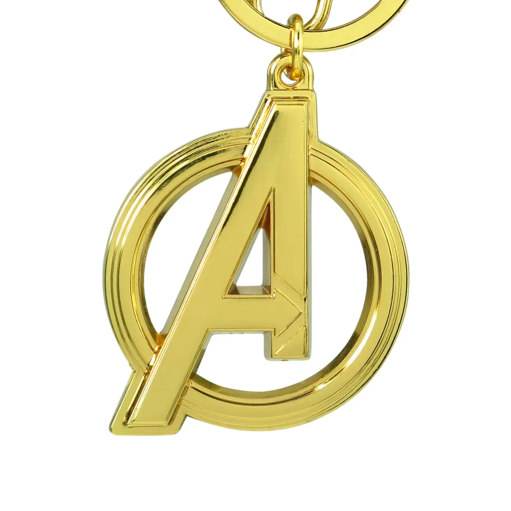 Marvel Metall-Schlüsselanhänger Avengers Classic A Logo Gold Colored