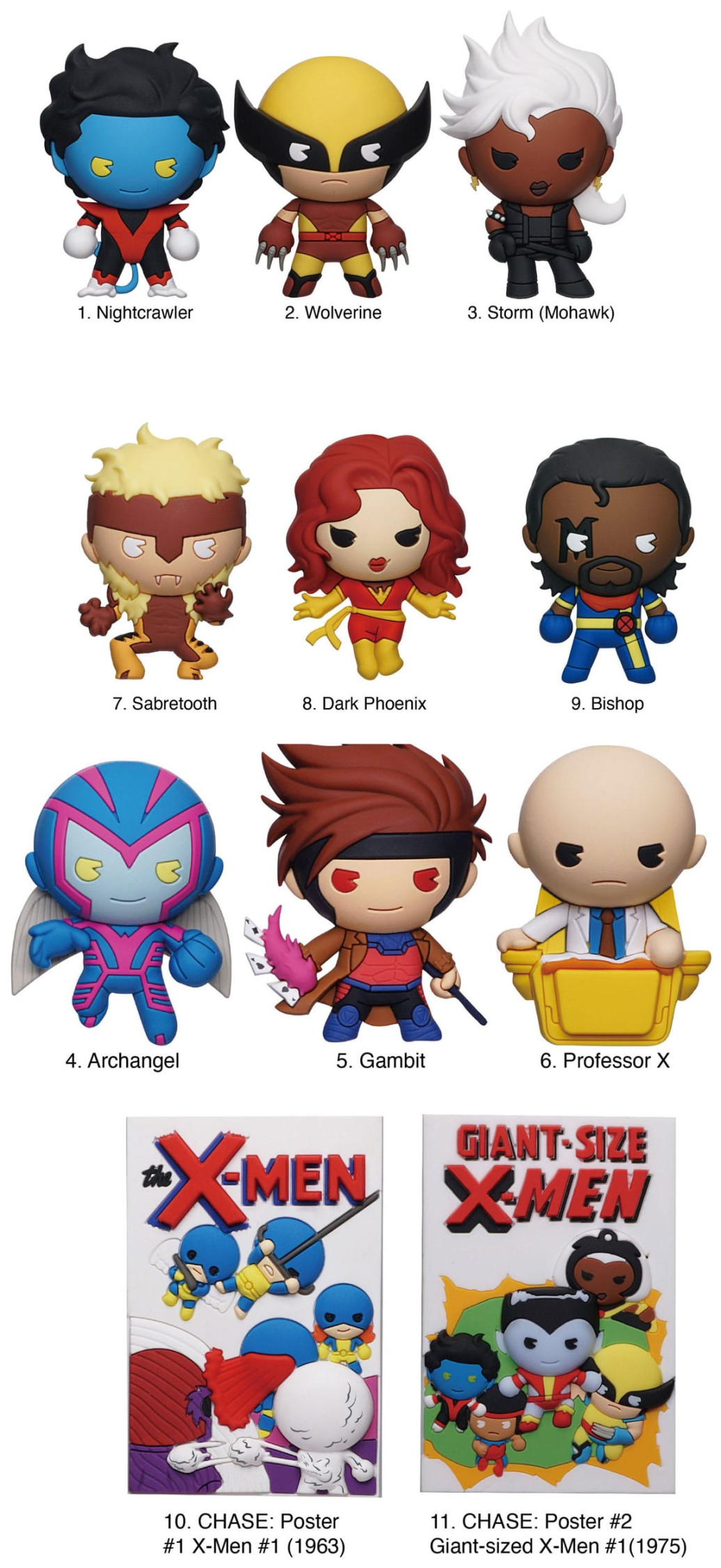 Marvel PVC-Taschenanhänger X-men Classic Series 2 Display (24)