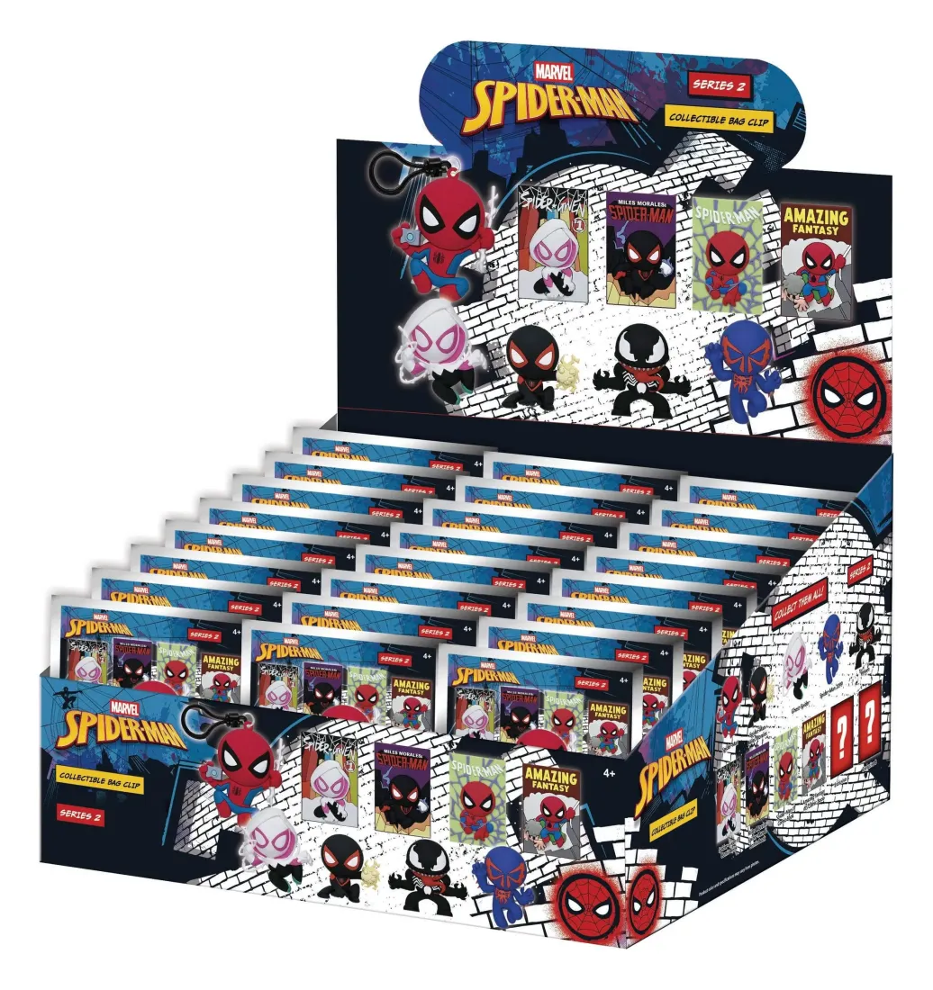 Spider-Man Classic 3D PVC-Taschenanhänger Serie 2 Display (24)