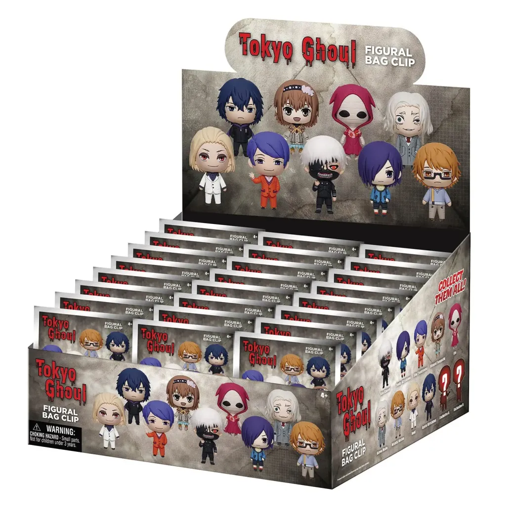 Tokyo Ghoul 3D PVC-Taschenanhänger Series 2 Display (24)