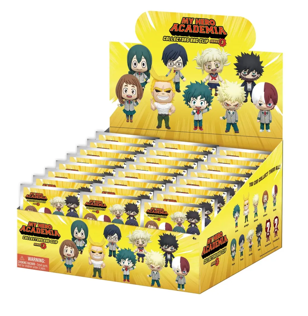 My Hero Academia 3D PVC-Taschenanhänger Series 3 Display (24)