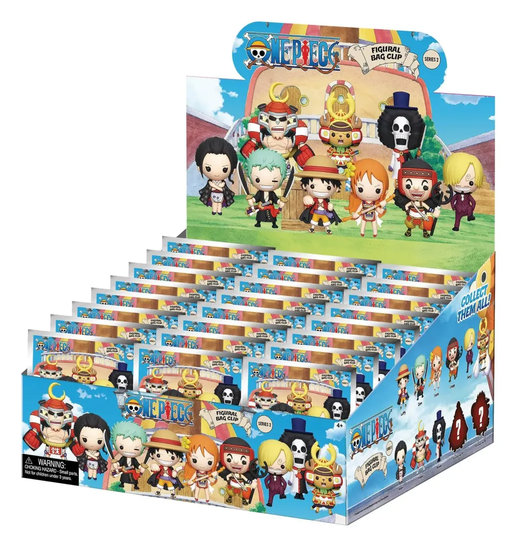 One Piece 3D PVC-Taschenanhänger Serie 2 Display (24)