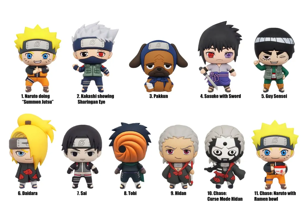 Naruto Shippuden PVC-Taschenanhänger Series 3 Display (24)