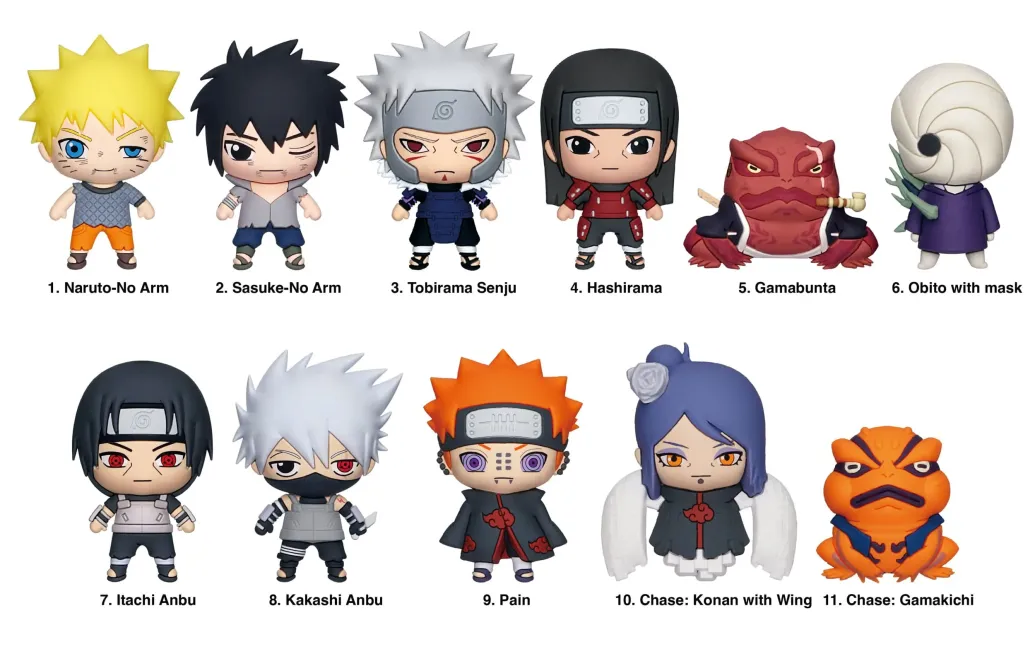 Naruto Shippuden 3D PVC-Taschenanhänger Series 5 Display (24)