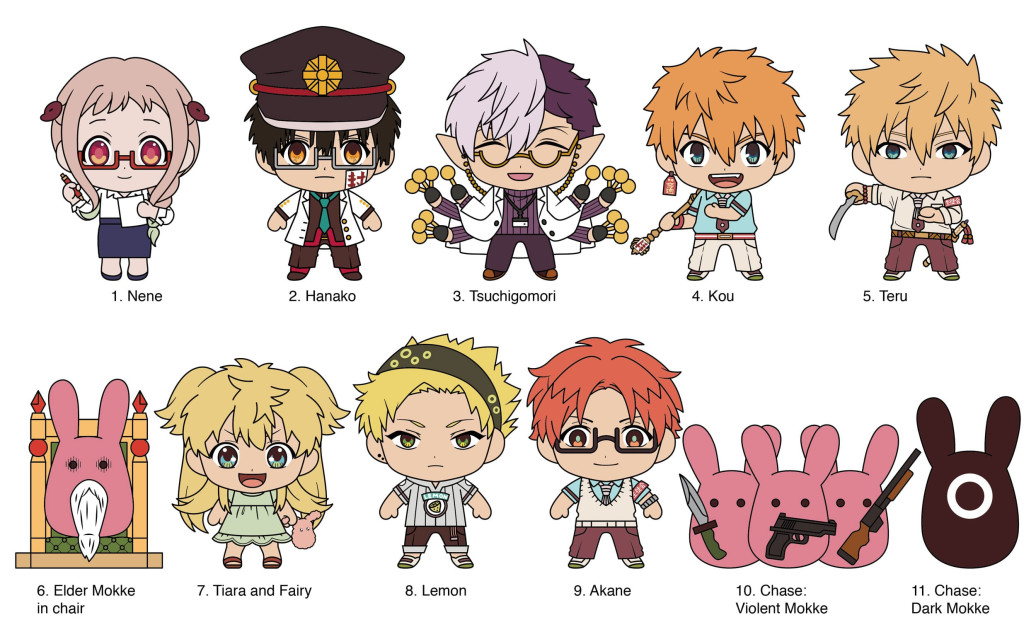 Toilet-Bound Hanako-kun 3D PVC-Taschenanhänger Series 3 Display (24)