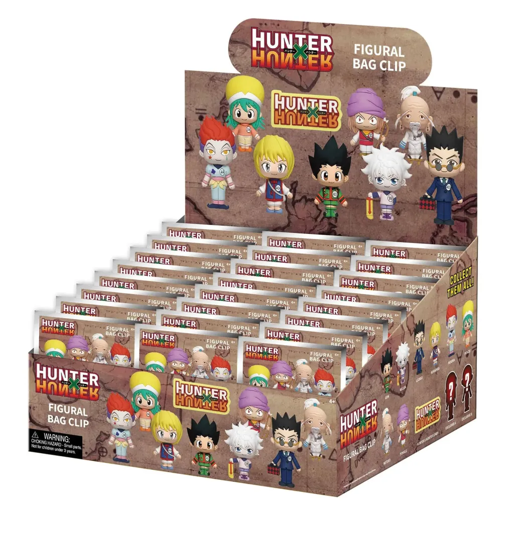 Hunter x Hunter 3D PVC-Taschenanhänger Serie 1 Display (24)