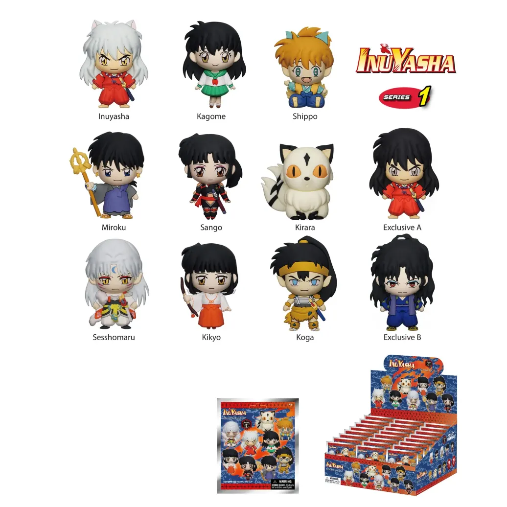 Inuyasha PVC-Taschenanhänger Series 1 Display (24)