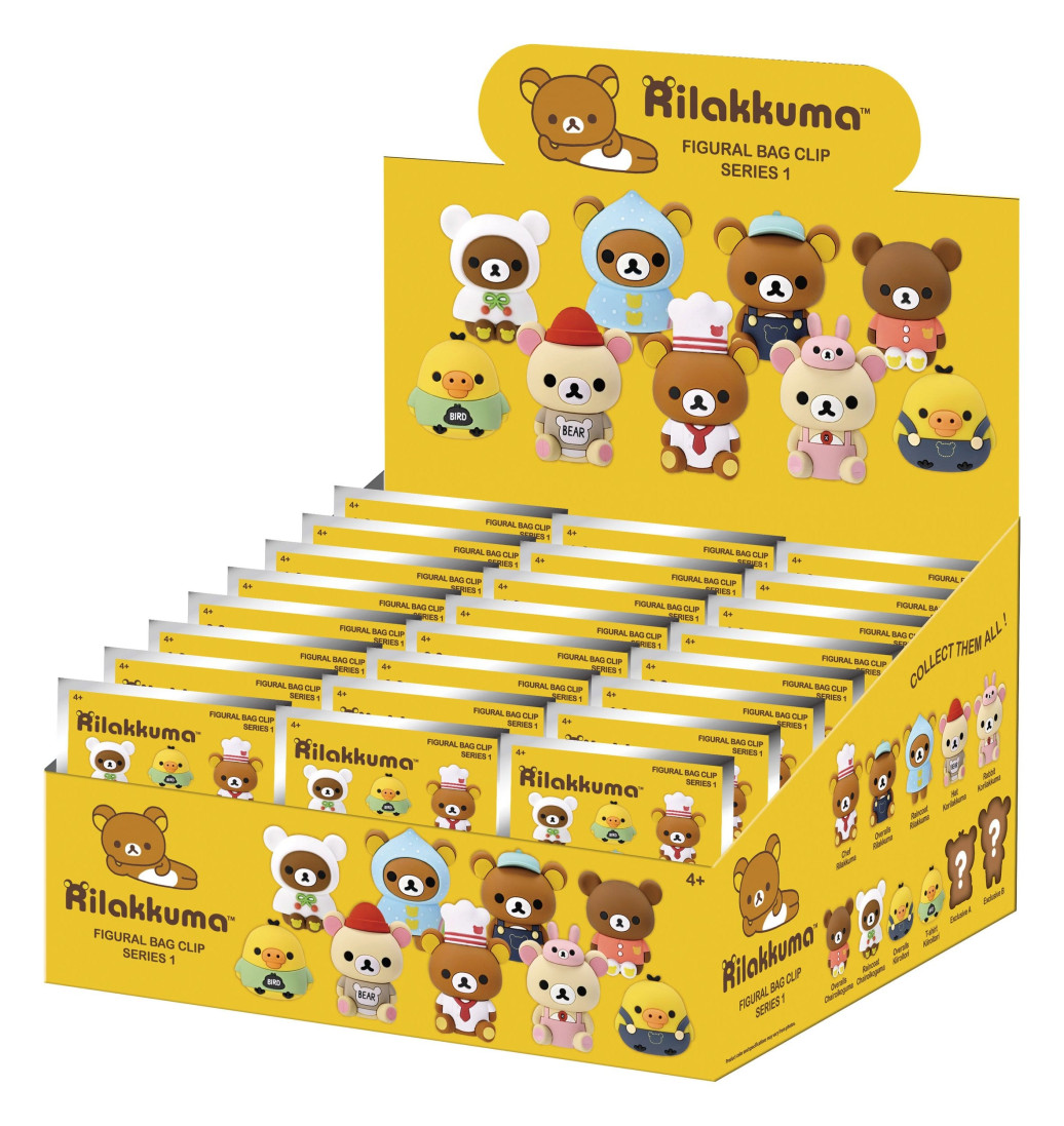 Rilakkuma 3D PVC-Taschenanhänger Serie 1 Blind Bag Display (24)