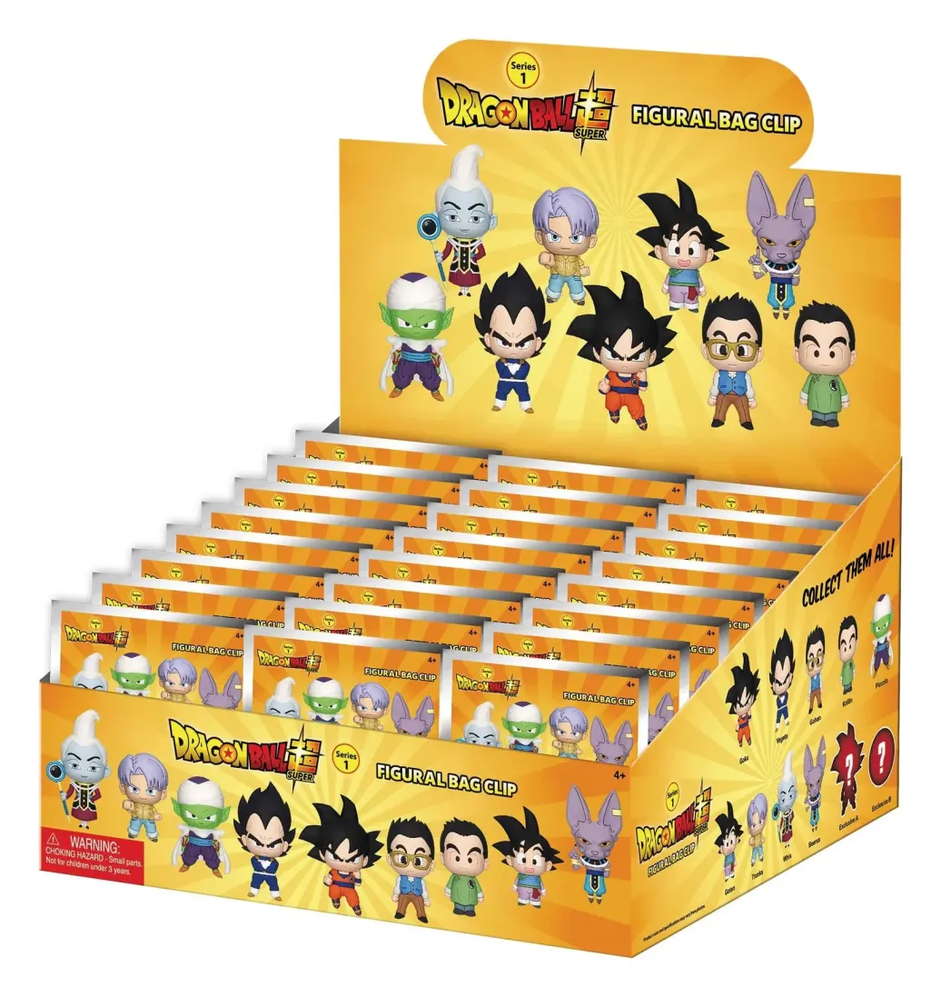 Dragon Ball Super 3D PVC-Taschenanhänger Serie 1 Display (24)