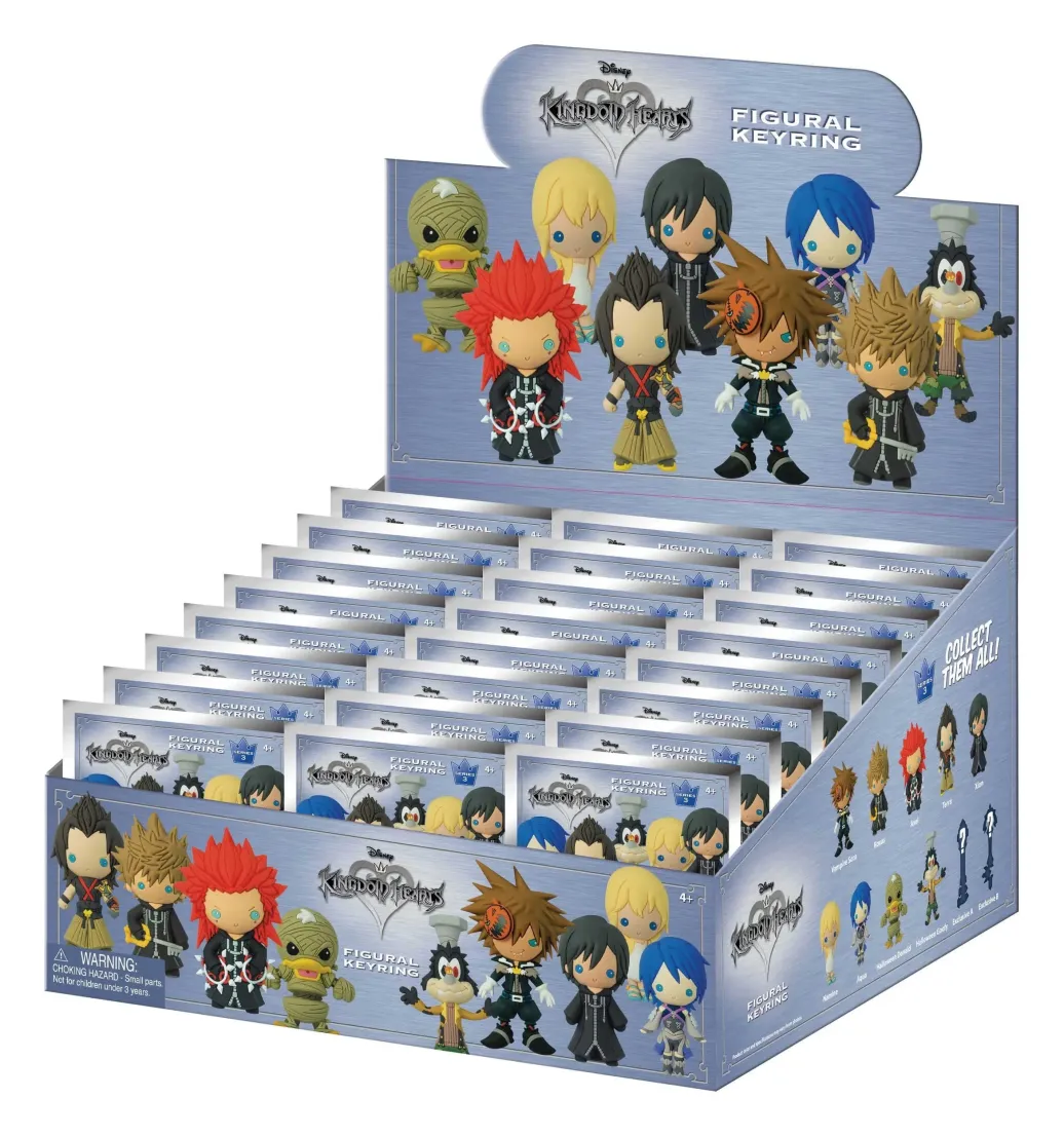 Kingdom Hearts 3D PVC-Taschenanhänger Series 3 Display (24)