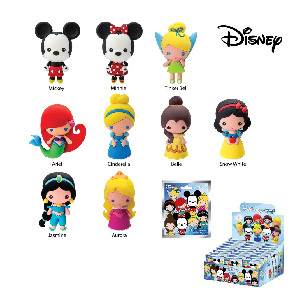Disney PVC-Taschenanhänger Serie 1 Display (24)