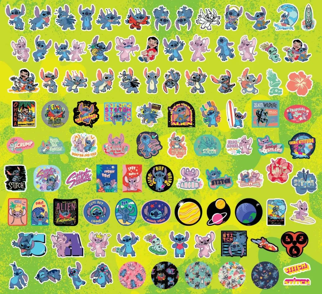 Lilo & Stitch Sticker-Set 100 Stück Stitch Sortiment (20)