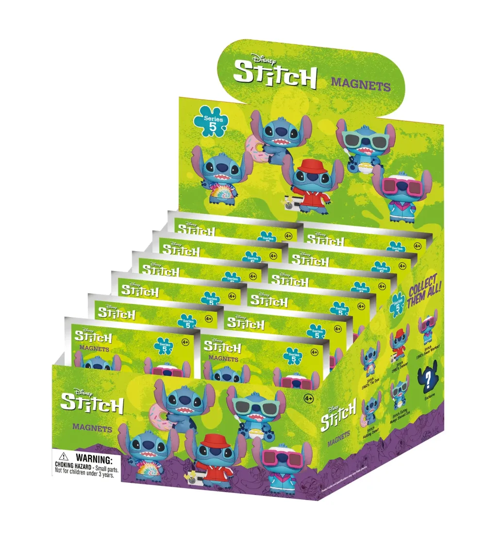 Lilo & Stitch 3D Magnete Stitch Series 5 Blind Pack Display (12) 