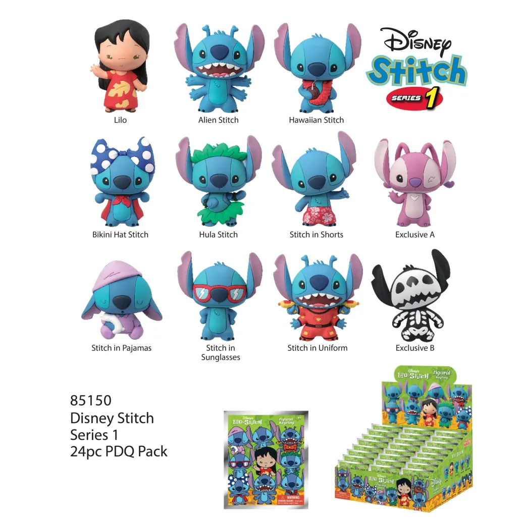 Lilo & Stitch PVC-Taschenanhänger Serie 1 Display (24)