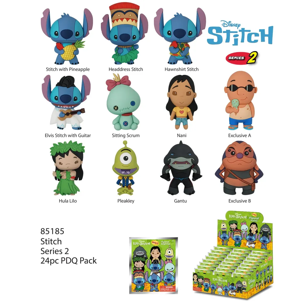 Lilo & Stich PVC-Taschenanhänger Stich Series 2 Display (24)