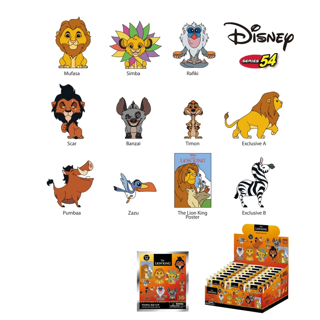 Disney PVC-Taschenanhänger Der König der Löwen 30th Anniversary Display (24)