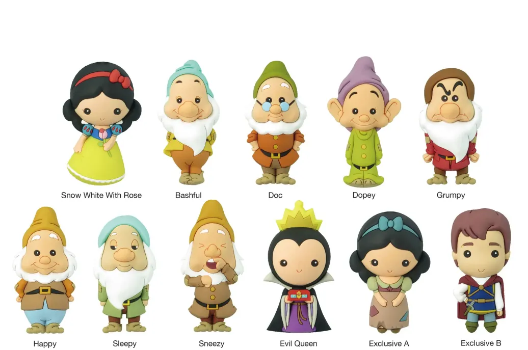 Disney PVC-Taschenanhänger Schneewittchen und die sieben Zwerge Display (24)