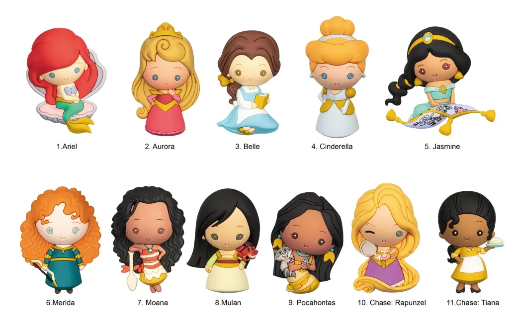 Disney 3D PVC-Taschenanhänger Ultimate Princess Series 31 Display (24)