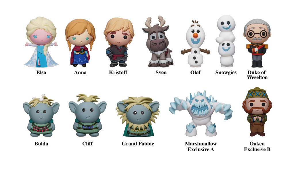 Die Eiskönigin - Völlig unverfroren 3D PVC-Taschenanhänger 10th Anniversary Series 59 Display (24)