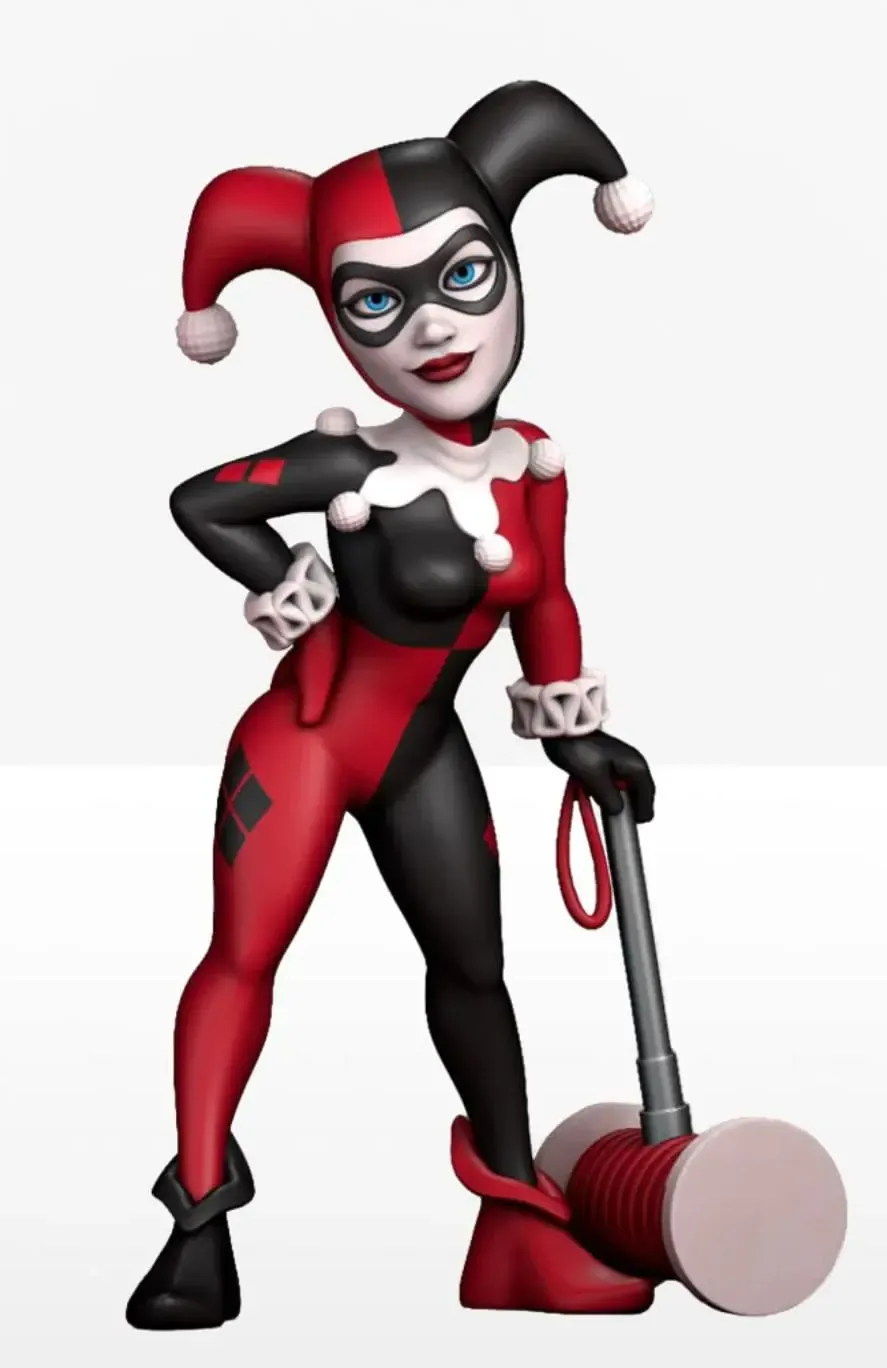 DC Comics Minix Figur Harley Quinn with hammer New Suit 12 cm