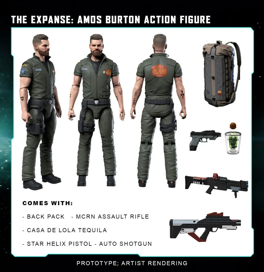 The Expanse Actionfigur Amos Burton 20 cm