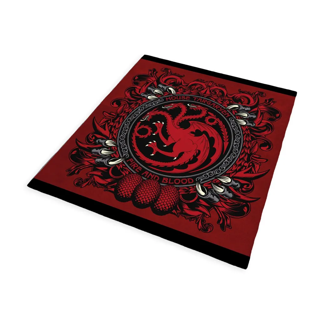 Game of Thrones Kuschelige Fleecedecke House Targaryen 180 x 200 cm 